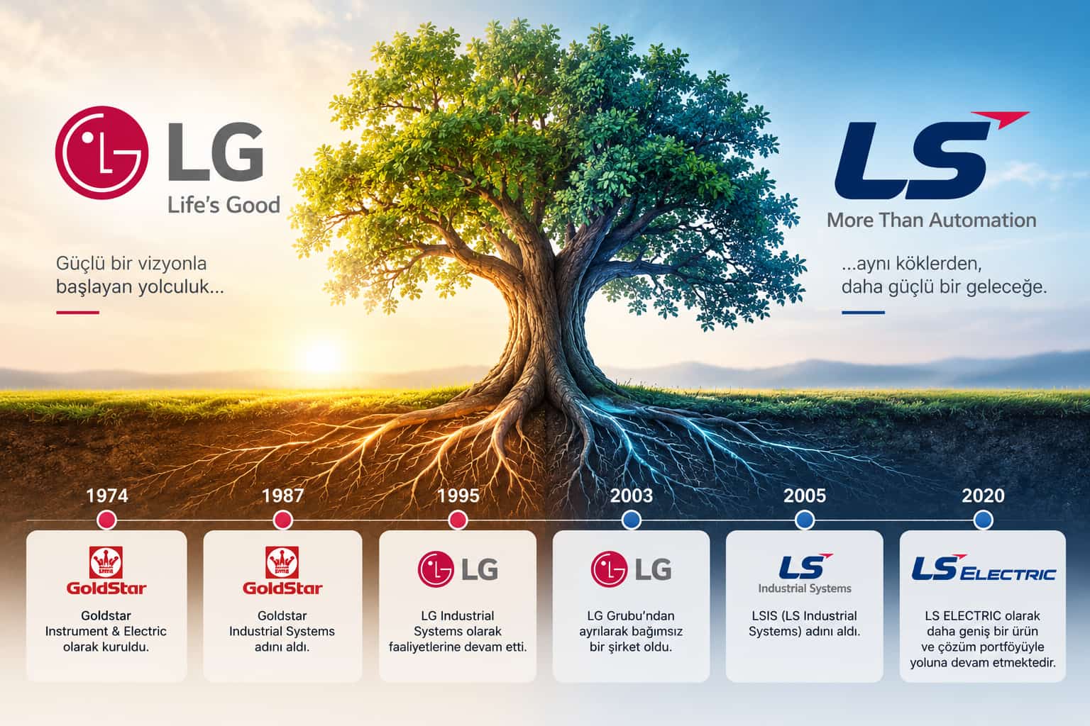 GoldStar, LG Industrial Systems ve LS ELECTRIC tarihçesi